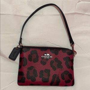 Coach cheetah wristlet, never used